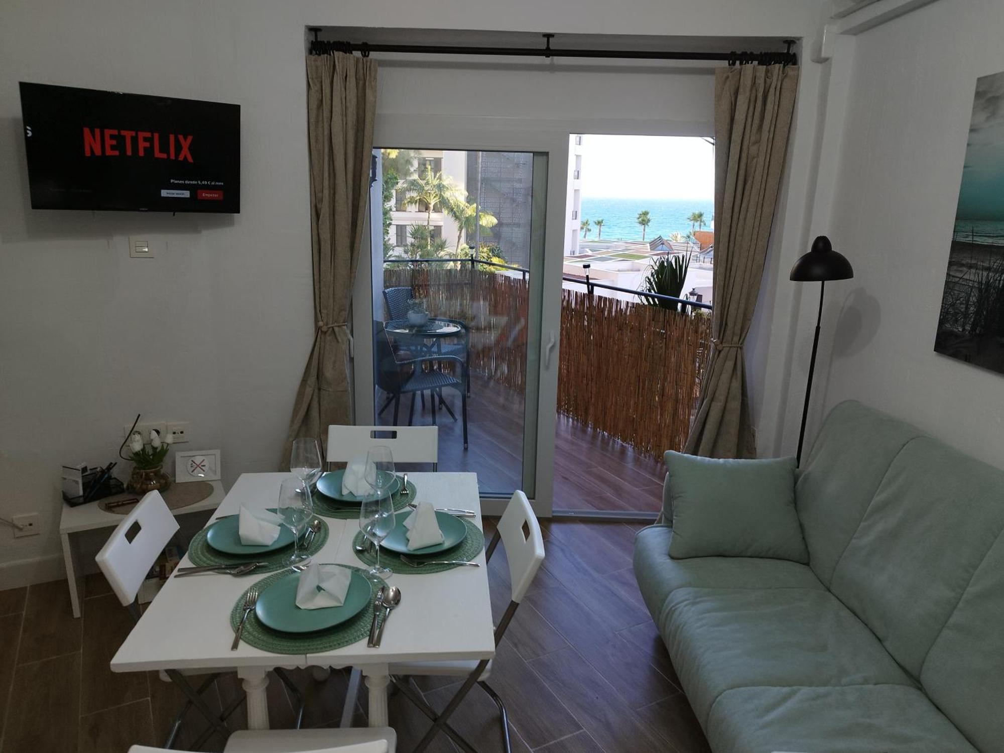 Amazing Front Sea View Studio. Marbella Centre 외부 사진